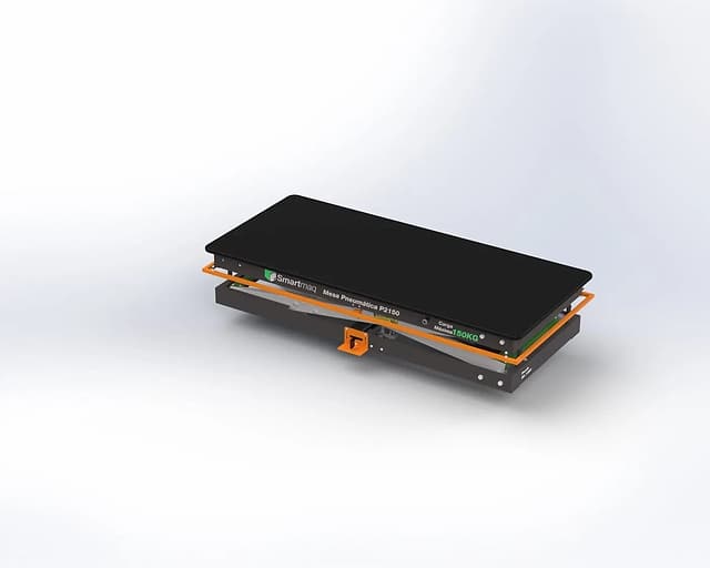 Mesa pneumática Smartmaq, vista isométrica
